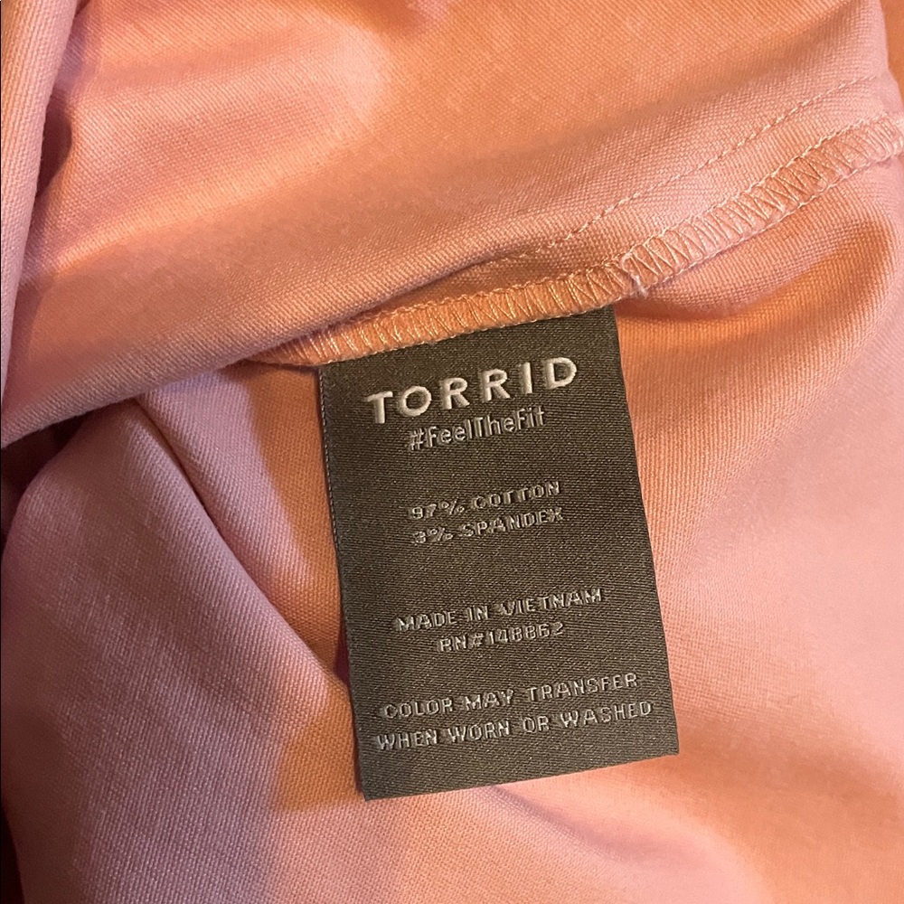 Torrid Light Pink Peplum Button-Up jacket - Picture 6 of 8